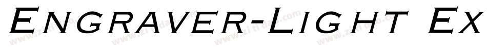 Engraver-Light Ex Bold Italic字体转换